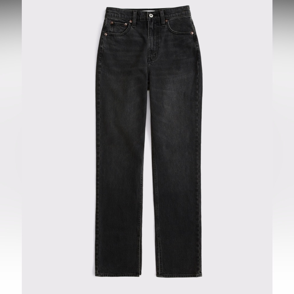 Abercrombie & Fitch Women's High Rise Jeans - Black
